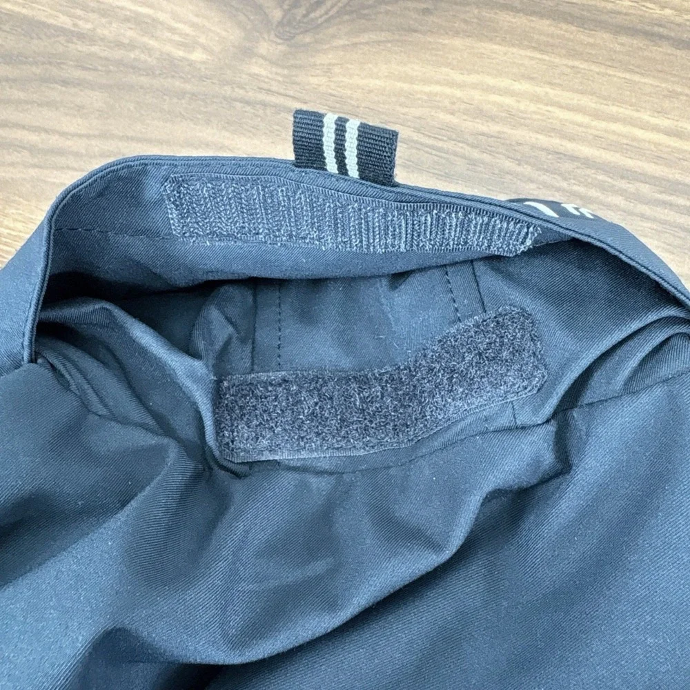 Nautica Mens Navy Blue Jacket Full Zip Hidden Hood Collar Logo Water Resistant S